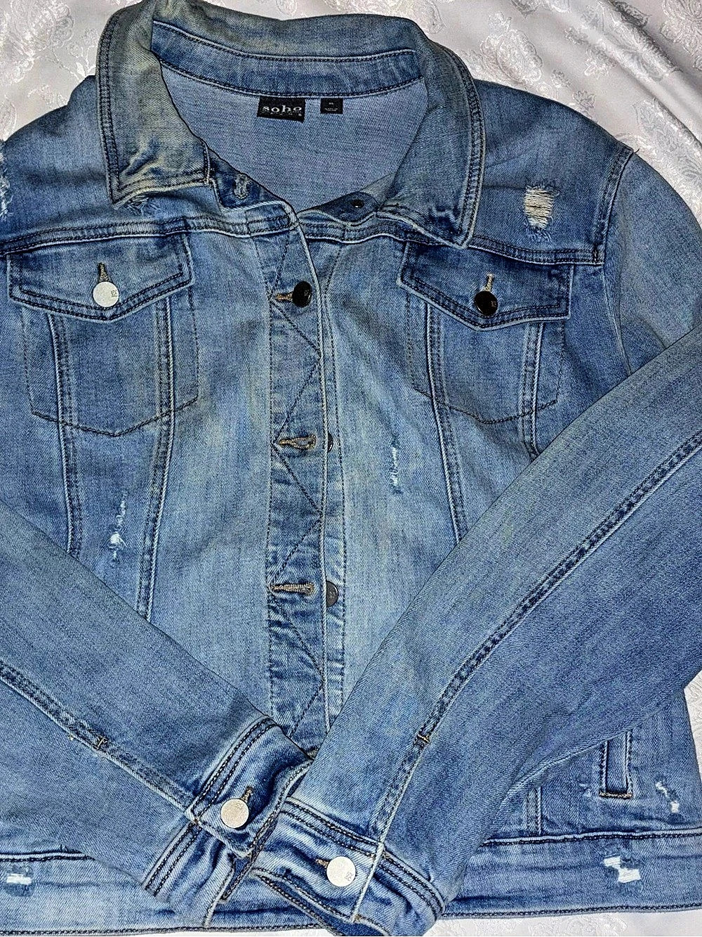 Soho Jeans Denim Jean Jacket Blue Size XL